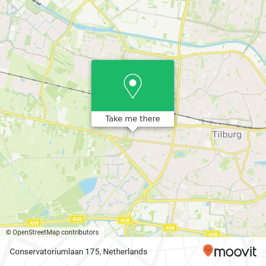 Conservatoriumlaan 175, 5037 DS Tilburg kaart