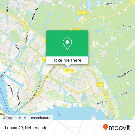 Lohuis 49, 1025 CM Amsterdam kaart