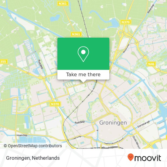 Groningen, Groningen, Nederland kaart