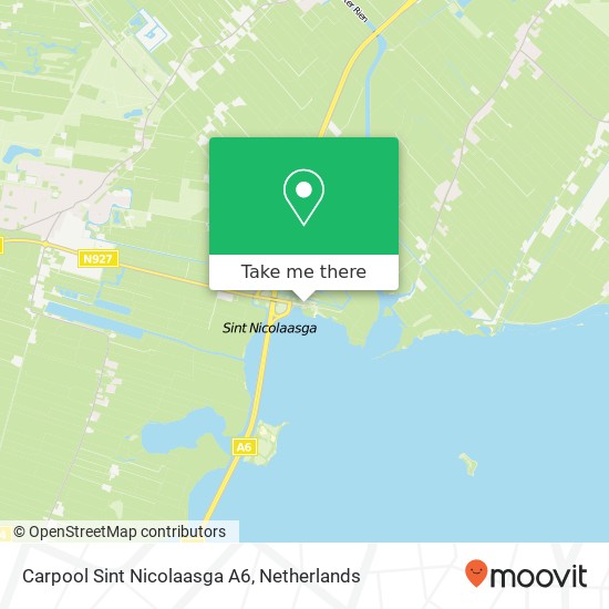 Carpool Sint Nicolaasga A6, 8521 De Fryske Marren kaart