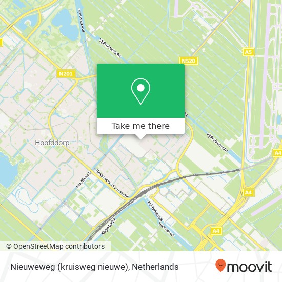 Nieuweweg (kruisweg nieuwe), 2132 CJ Hoofddorp kaart