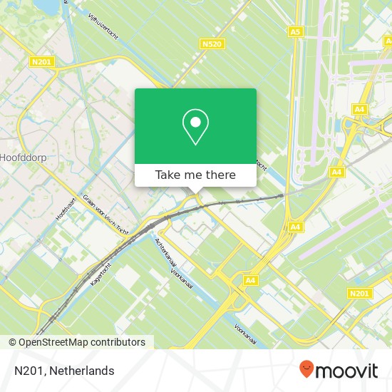 N201, 2132 Hoofddorp kaart