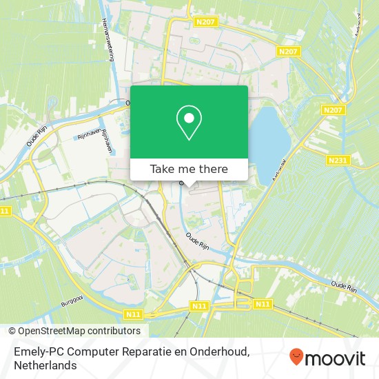 Emely-PC Computer Reparatie en Onderhoud, De Aarhof 4 kaart