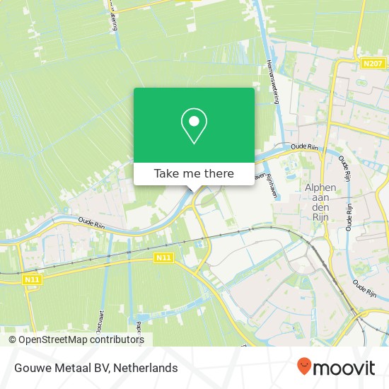 Gouwe Metaal BV, Hoorn 412 kaart