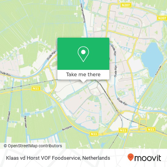 Klaas vd Horst VOF Foodservice, L. Pasteurweg 6 kaart