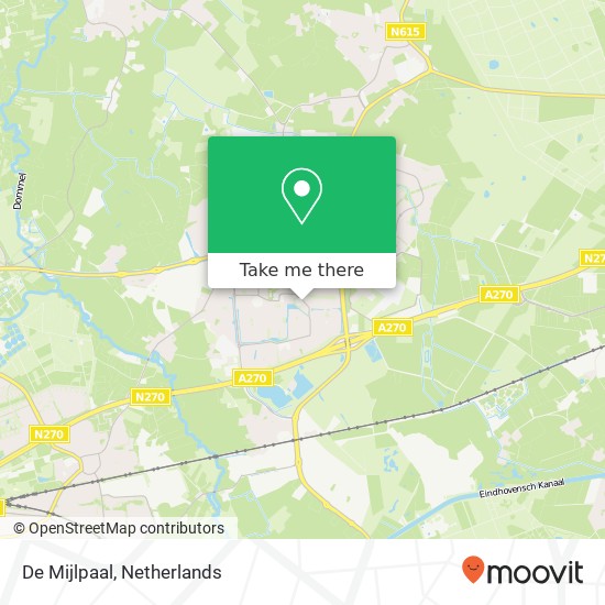De Mijlpaal, Brabantring 1 kaart