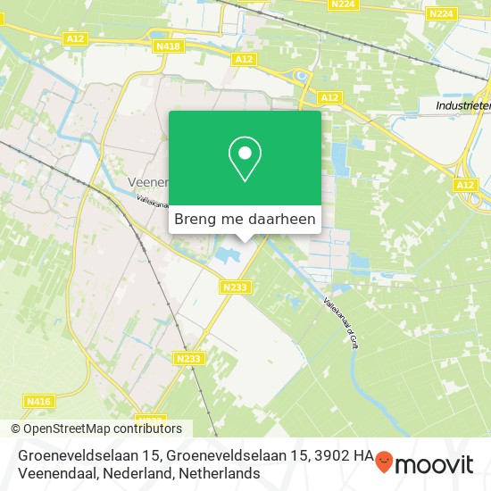 Groeneveldselaan 15, Groeneveldselaan 15, 3902 HA Veenendaal, Nederland kaart