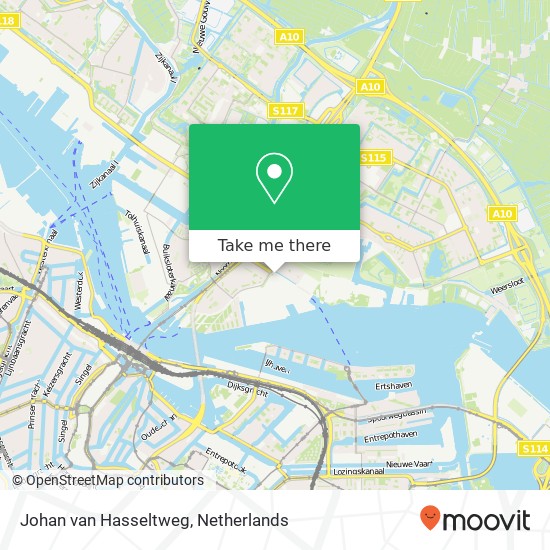 Johan van Hasseltweg, Johan van Hasseltweg, Amsterdam, Nederland kaart