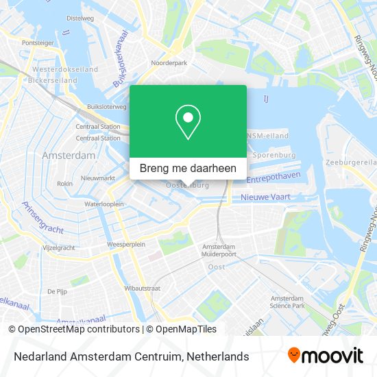 Nedarland Amsterdam Centruim kaart