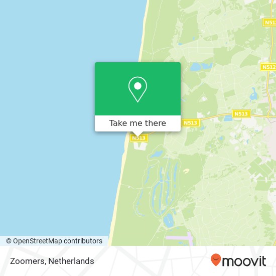 Zoomers, Zeeweg kaart