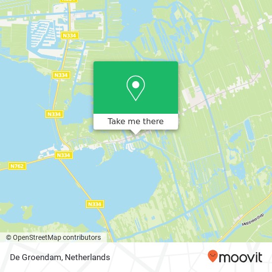 De Groendam kaart