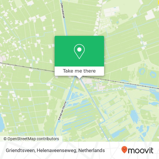 Griendtsveen, Helenaveenseweg kaart