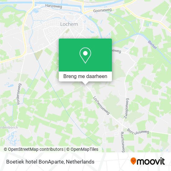 Boetiek hotel BonAparte kaart