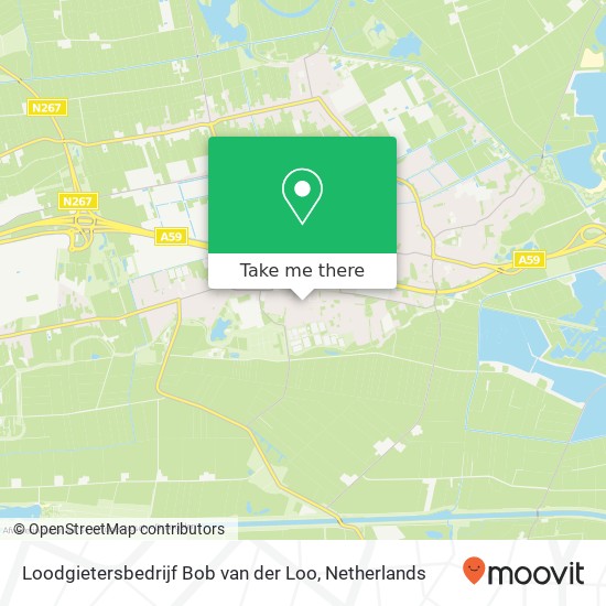 Loodgietersbedrijf Bob van der Loo kaart
