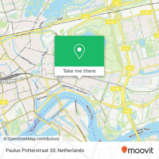 Paulus Potterstraat 30, 3061 ZV Rotterdam kaart