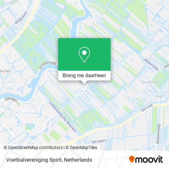 Voetbalvereniging Spirit kaart