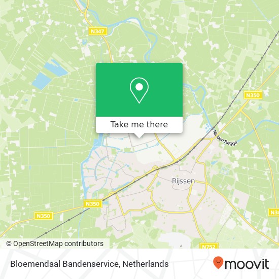 Bloemendaal Bandenservice, Spinnerstraat 17 kaart