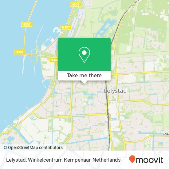 Lelystad, Winkelcentrum Kempenaar kaart