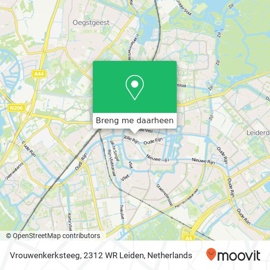 Vrouwenkerksteeg, 2312 WR Leiden kaart