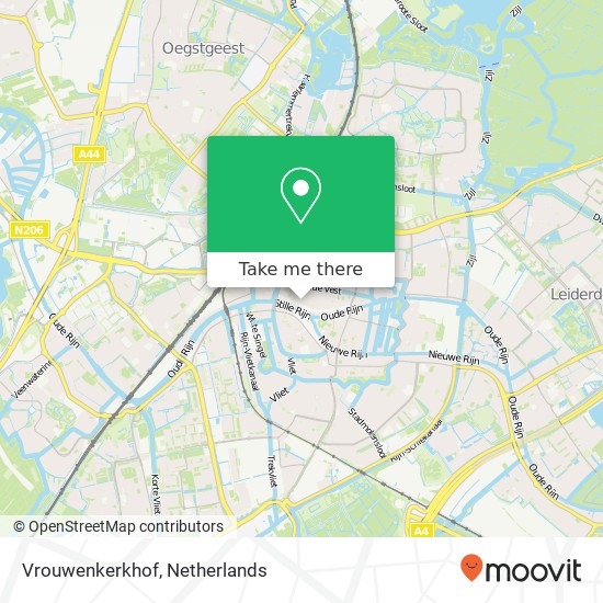 Vrouwenkerkhof, Vrouwenkerkhof, 2312 Leiden, Nederland kaart