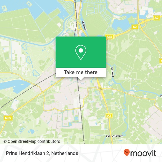 Prins Hendriklaan 2, 5261 TP Vught kaart