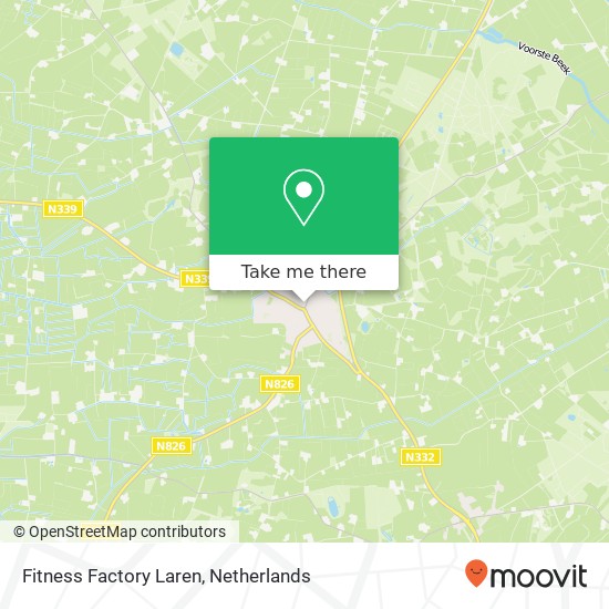 Fitness Factory Laren, Holterweg 3F kaart