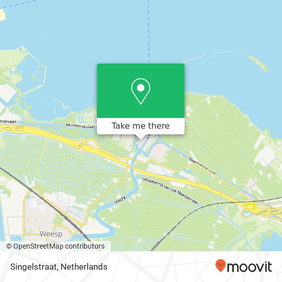 Singelstraat, Singelstraat, 1398 Muiden, Nederland kaart