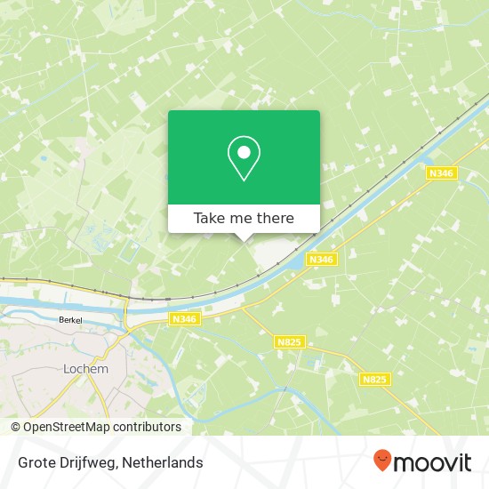 Grote Drijfweg, 7241 NR Lochem kaart