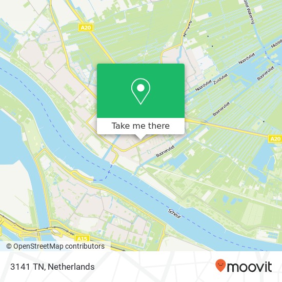 3141 TN, 3141 TN Maassluis, Nederland kaart