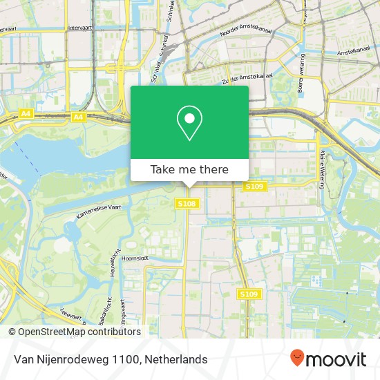 Van Nijenrodeweg 1100, 1081 EZ Amsterdam kaart