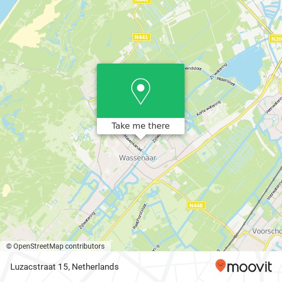 Luzacstraat 15, 2241 LB Wassenaar kaart