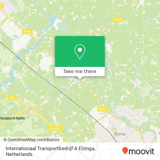 Internationaal Transportbedrijf A Elzinga kaart