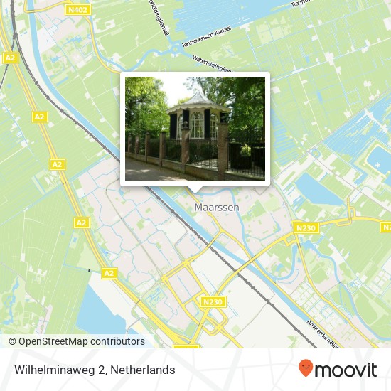 Wilhelminaweg 2, 3603 CR Maarssen kaart