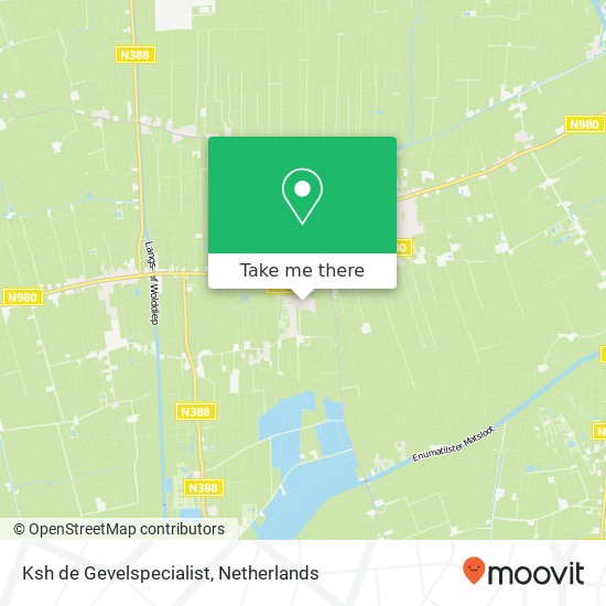 Ksh de Gevelspecialist, Molenstraat 20 kaart