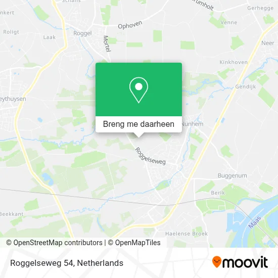 Roggelseweg 54, 6081 NP Haelen kaart