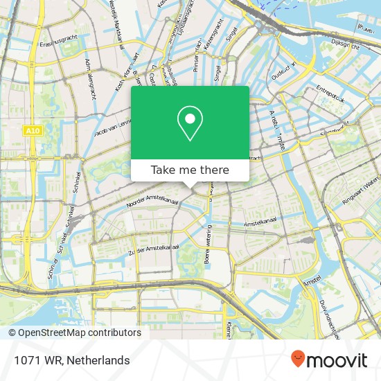 1071 WR, 1071 WR Amsterdam, Nederland kaart