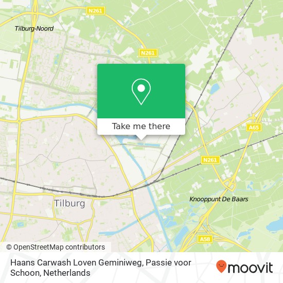 Haans Carwash Loven Geminiweg, Passie voor Schoon, Geminiweg 39 kaart