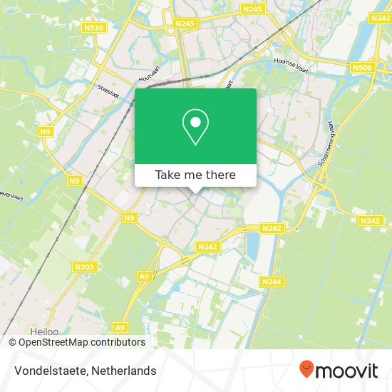 Vondelstaete, Vondelstaete, Alkmaar, Nederland kaart