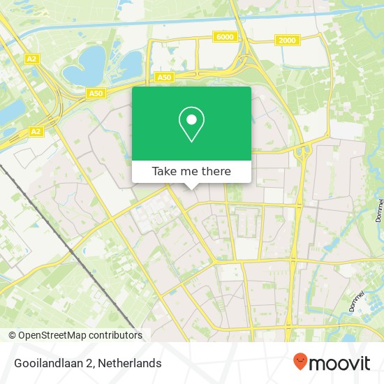 Gooilandlaan 2, 5628 AT Eindhoven kaart