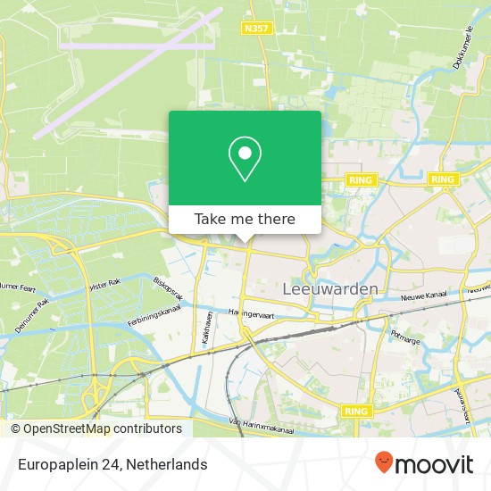 Europaplein 24, 8915 CM Leeuwarden kaart
