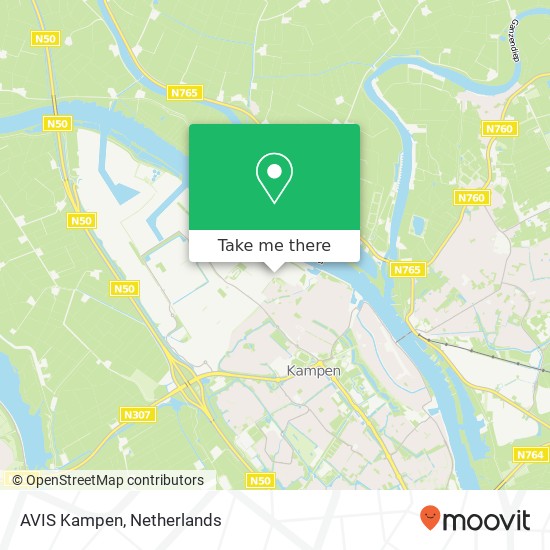 AVIS Kampen, Industrieweg 10 kaart