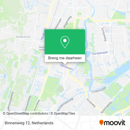 Binnenweg 12 kaart
