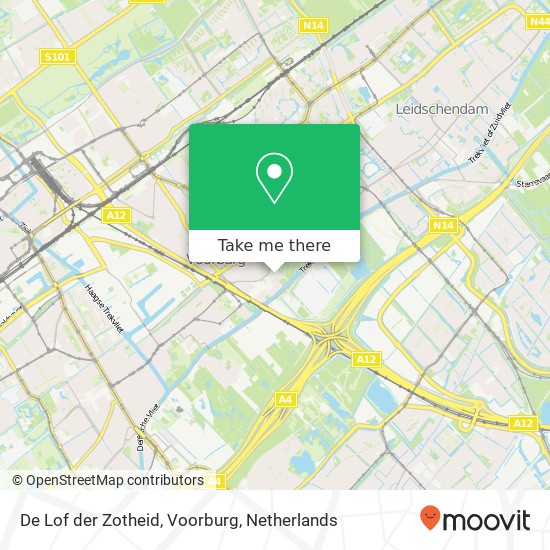 De Lof der Zotheid, Voorburg, Herenstraat 16 kaart