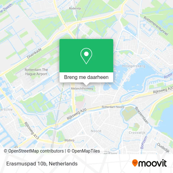Erasmuspad 10b kaart