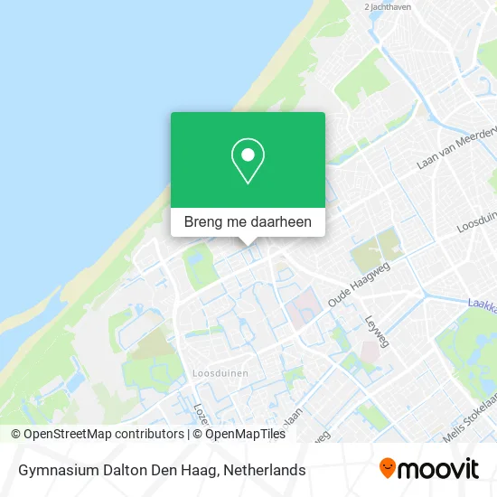Gymnasium Dalton Den Haag kaart