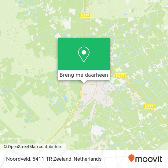 Noordveld, 5411 TR Zeeland kaart