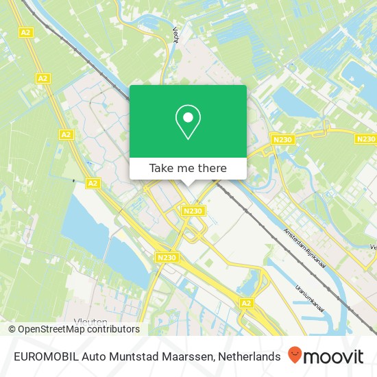 EUROMOBIL Auto Muntstad Maarssen, Maarssenbroeksedijk 65 kaart