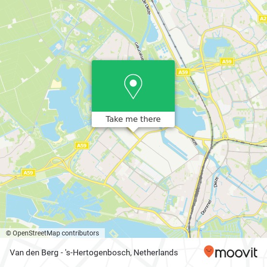 Van den Berg - 's-Hertogenbosch, Rietveldenweg 58 kaart