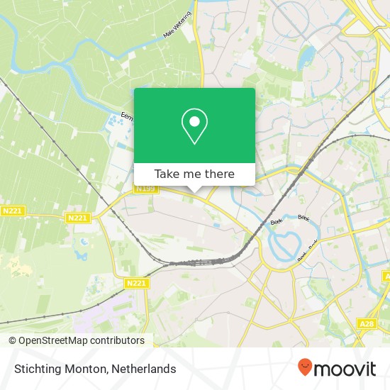 Stichting Monton, Amsterdamseweg 41A kaart