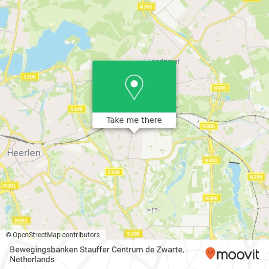 Bewegingsbanken Stauffer Centrum de Zwarte, Markt 11 kaart